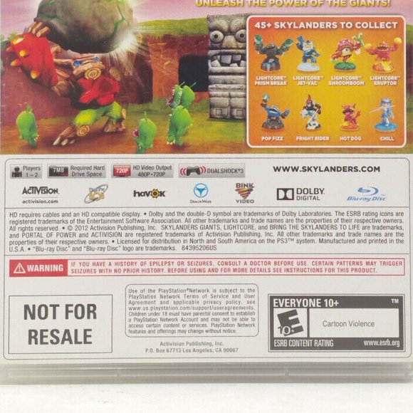 *SOLD* 10 Skylanders Giants (Sony PlayStation 3) 5320E1M - Picture 5 of 9